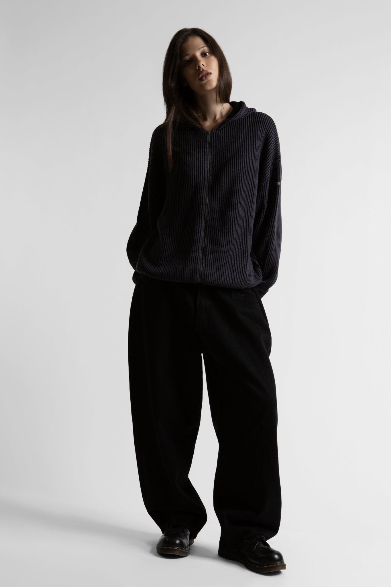 Hoodie Zip Knit Pusher - WASTED PARIS