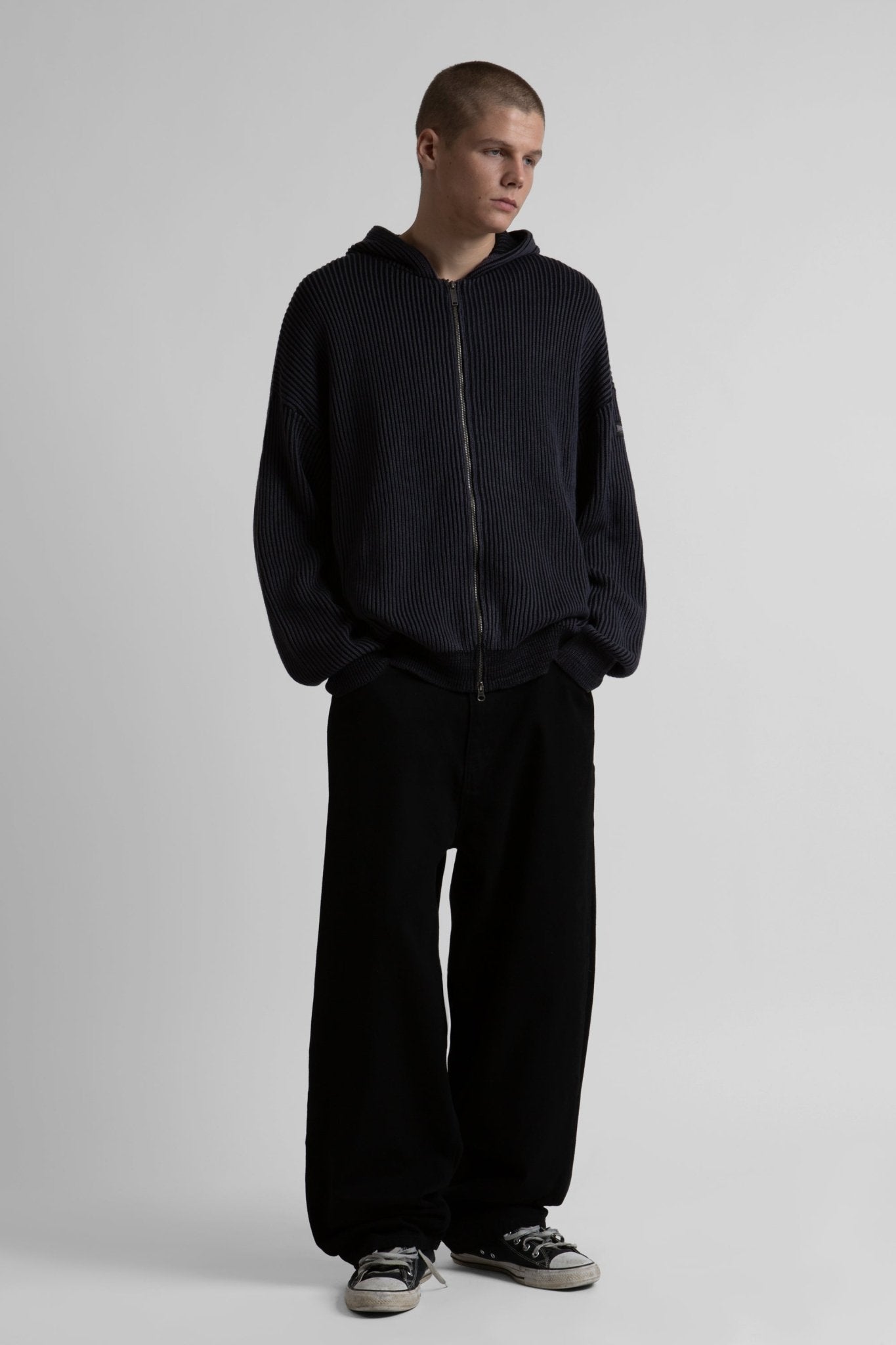 Hoodie Zip Knit Pusher - WASTED PARIS