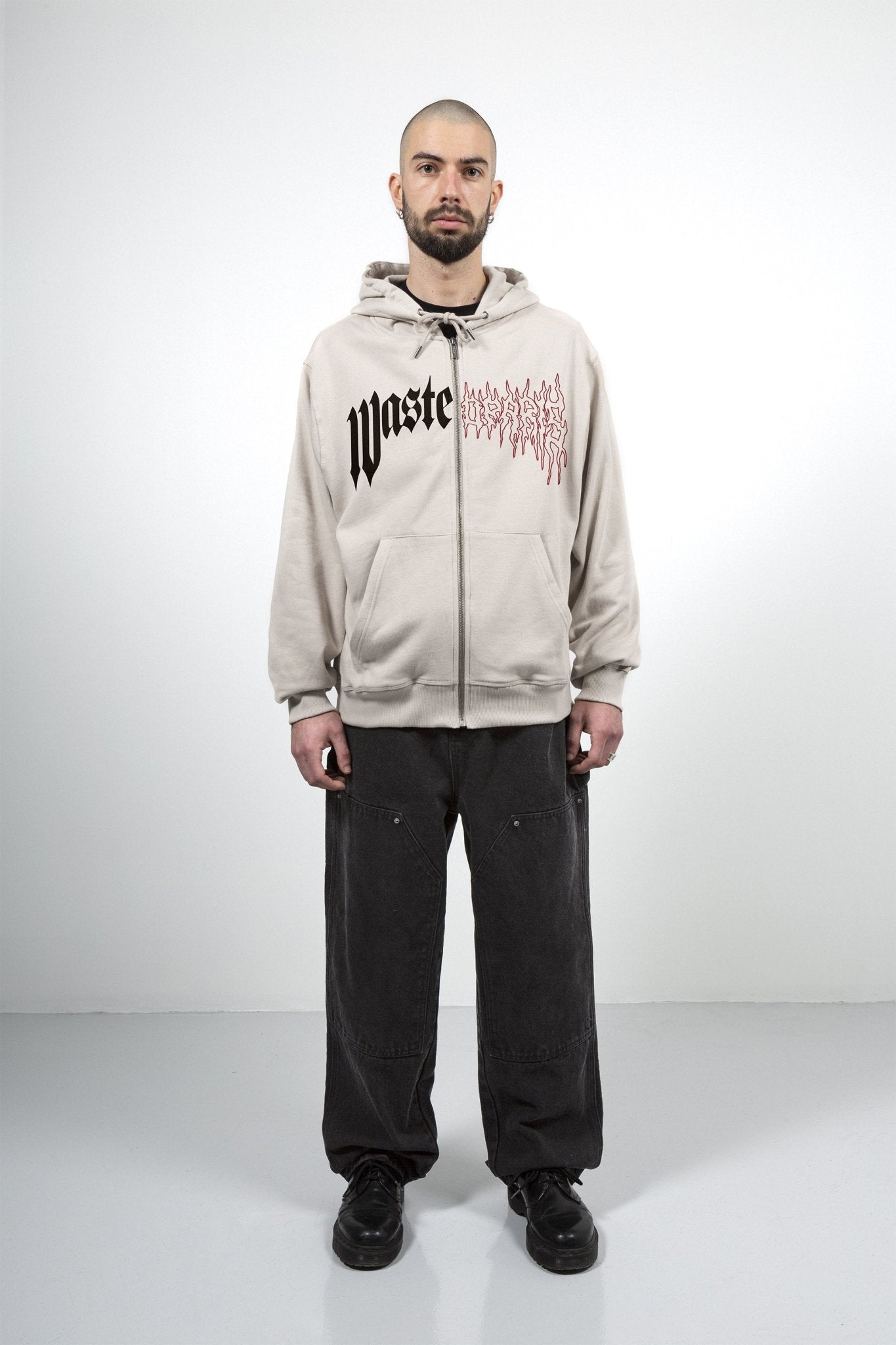 Hoodie Zip Dark Pitcher - WASTED PARIS